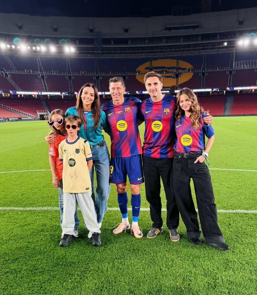 Sebastian Karpiel-Bułecka, Paulina Krupińska-Karpiel, Anna Lewandowska, Robert Lewandowski, fot. Instagram
