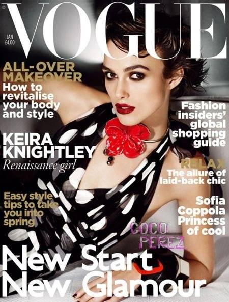 Keira Knightley na okładkach Vogue