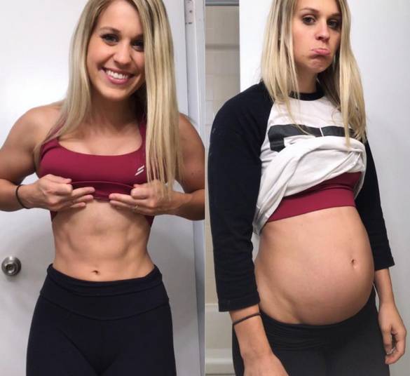 To nie ciąża ani dodatkowe kilogramy! Co się stało z brzuchem tej trenerki fitness?