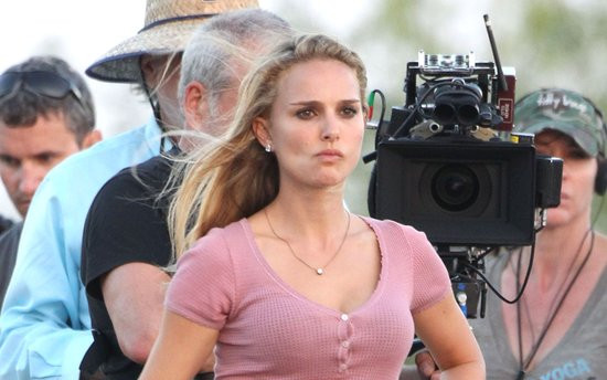 Natalie Portman na planie filmu