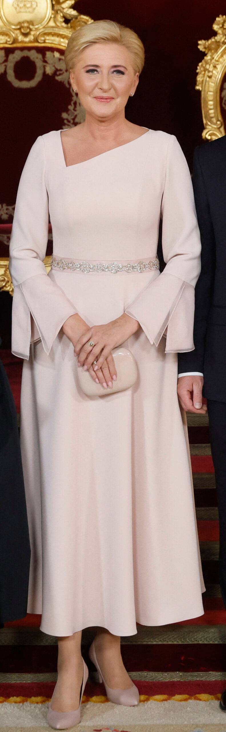 Para prezydencka u Króla w Hiszpanii. Agata Duda w beżowej kreacji (ZDJĘCIA)