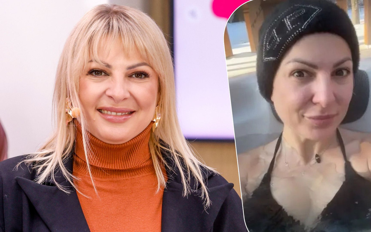 Magdalena Narożna w bikini turla się w śniegu. Widok przyprawia o dreszcze