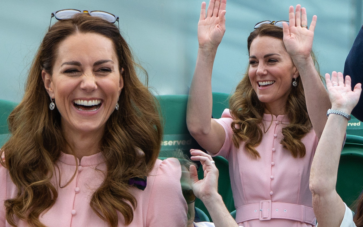 Księżna Kate na finale Wimbledonu w szpilkach z sieciówki. Na pewno szybko znikną z półek (ZDJĘCIA)