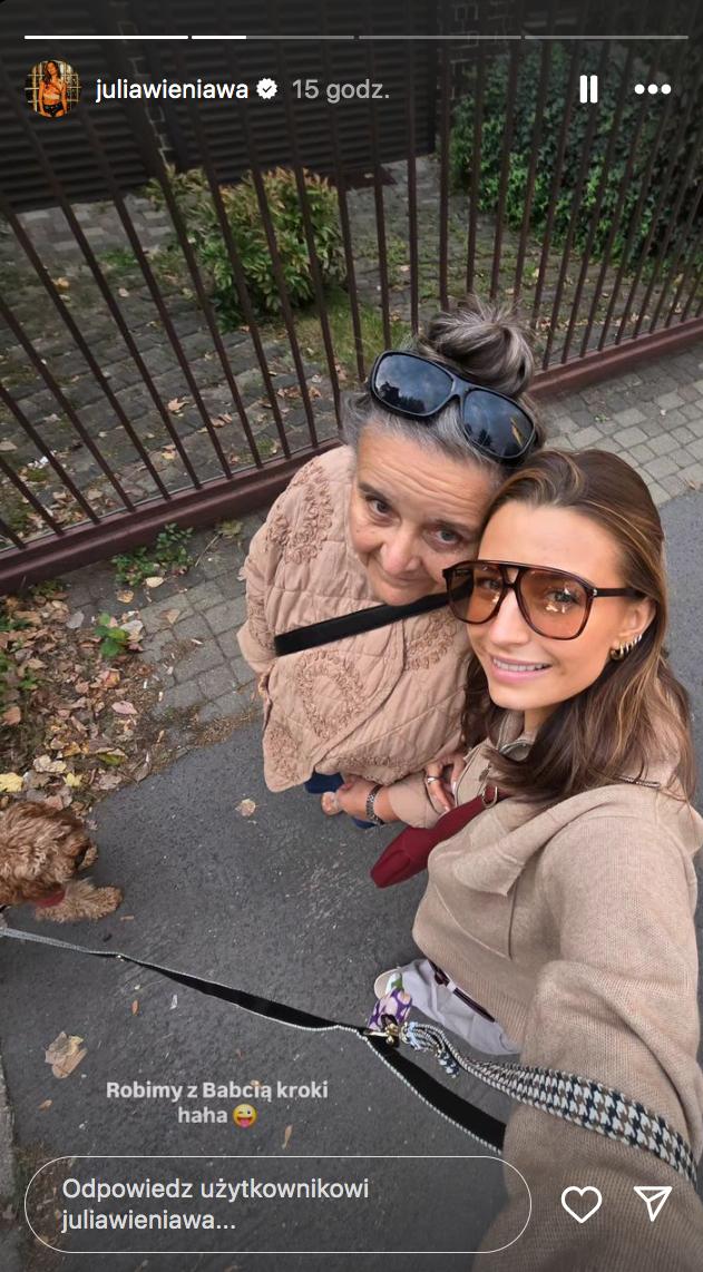 Julia Wieniawa opublikowała zdjęcie z babcią