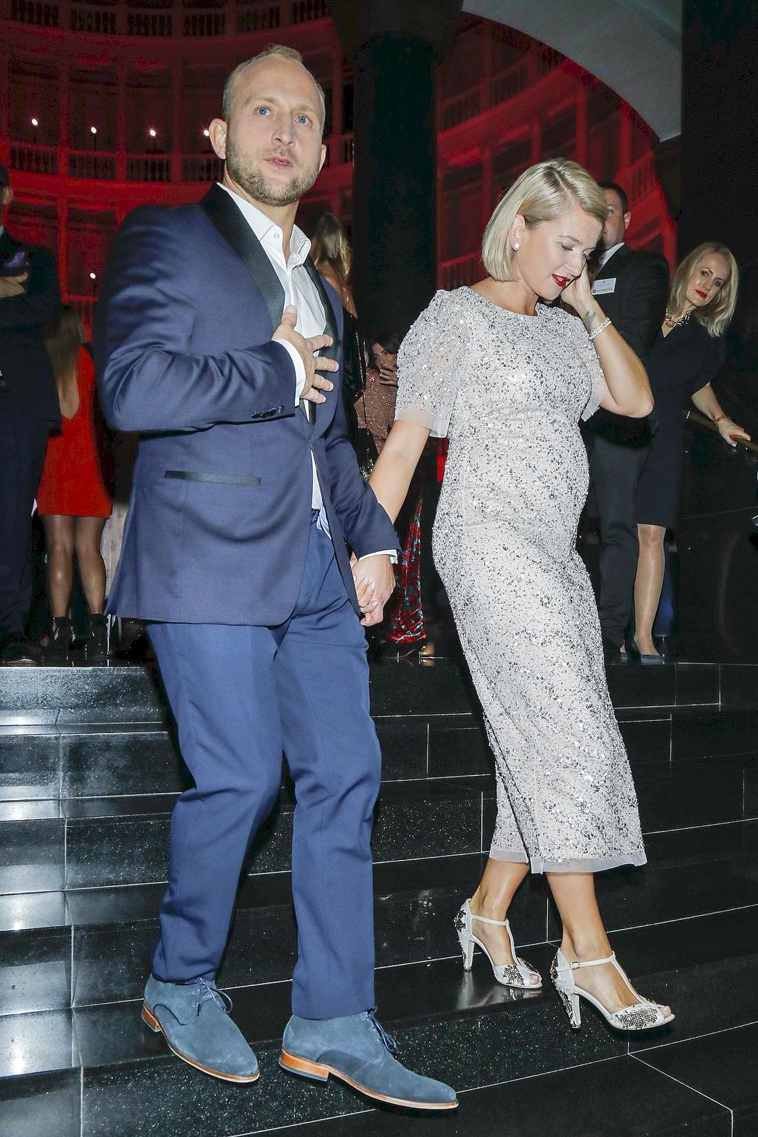 Borys Szyc, Justyna Jeger-Nagłowska w ciąży