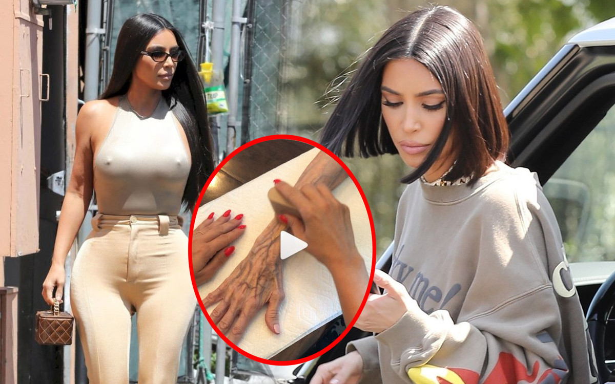 Kim Kardashian maluje dłoń swojej babci, by zakryć jej żyły