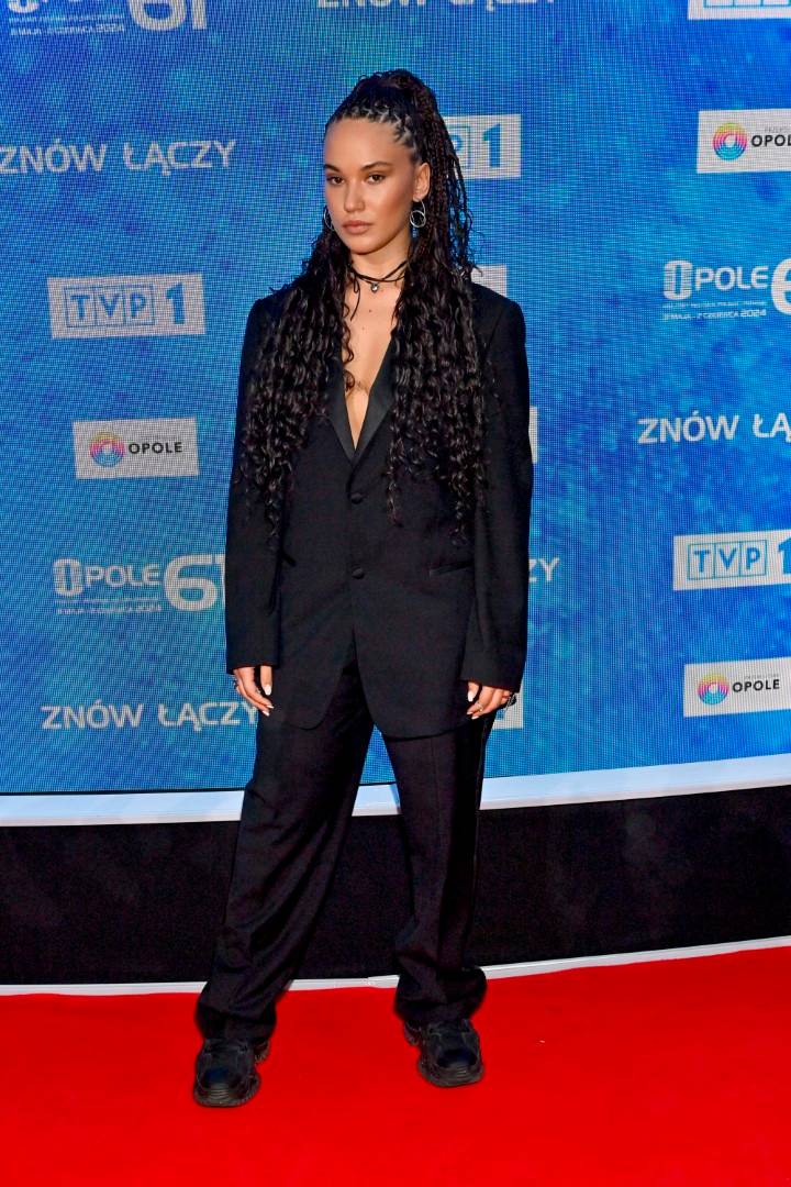 Opole 2024 konferencja TVP: Dawno niewidziana Tatiana Okupnik, Kasia Wilk, Krzysztof Skiba, Anna Karwan