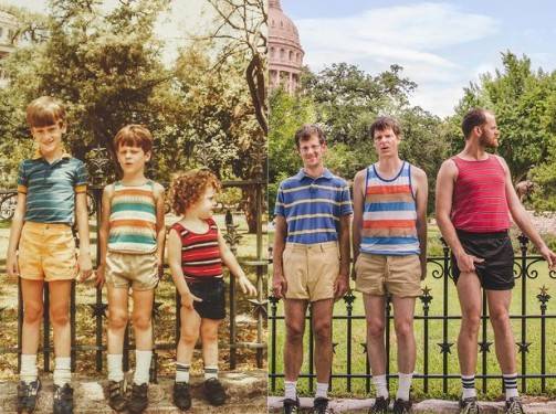 Genialne zdjęcia rodzeństwa odtworzone po latach