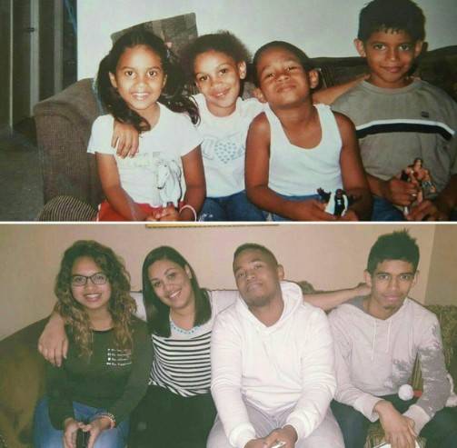 Genialne zdjęcia rodzeństwa odtworzone po latach