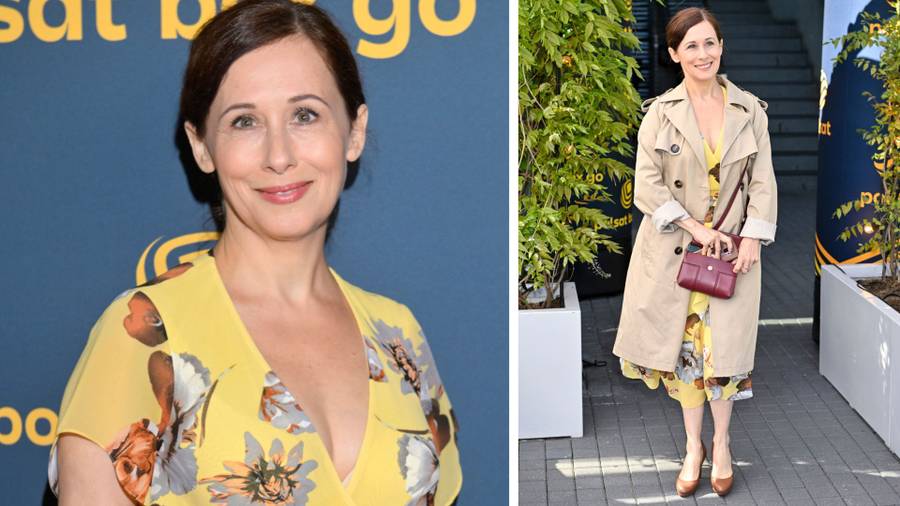 Spotkanie z aktorami serialu “Teściowie”. Julia Wieniawa cała w łatkach, a pod marynarką miała tylko biustonosz