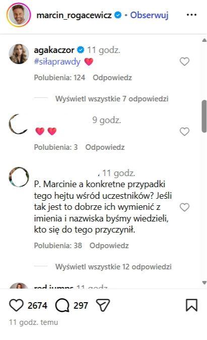 Komentarz Agnieszki Kaczorowskiej, fot. Instagram