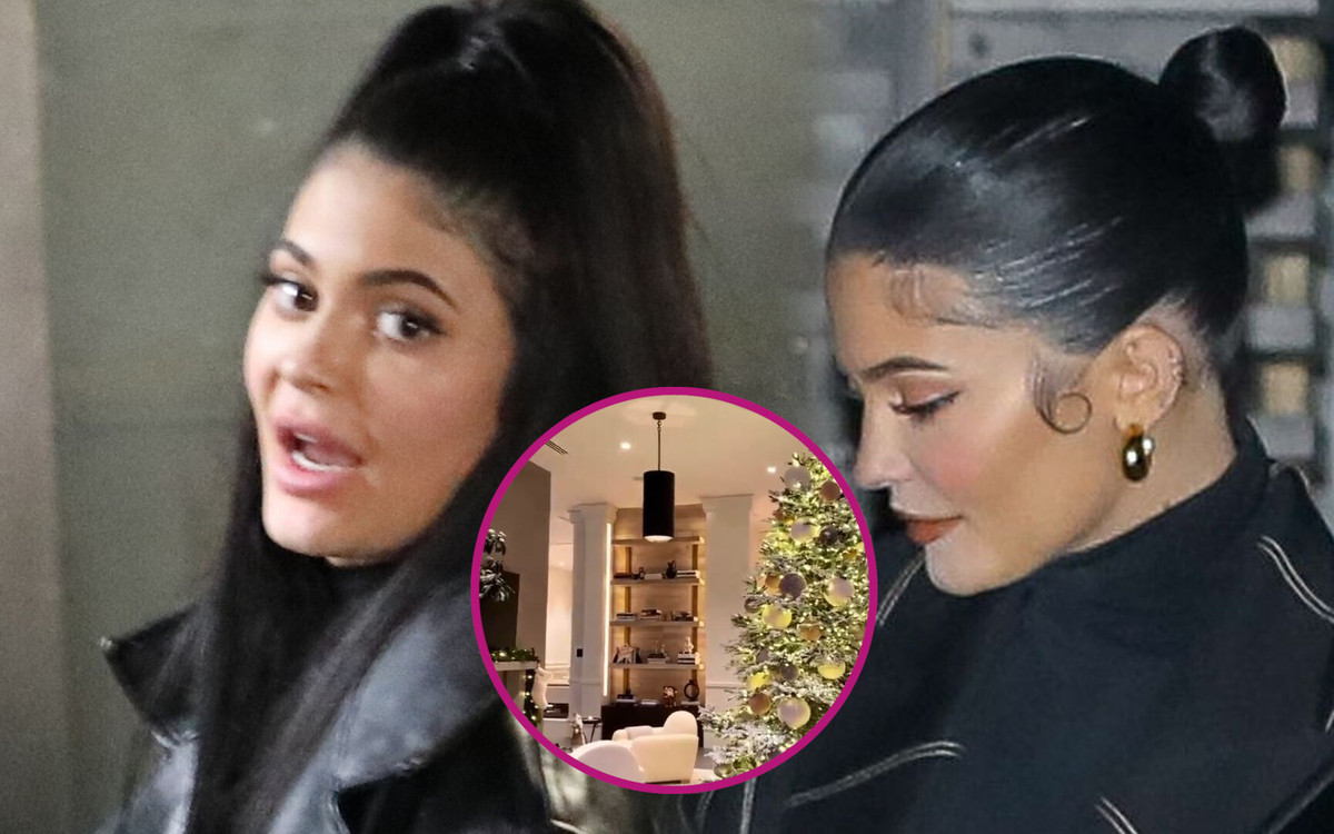 Dekoracje świąteczne w willi Kylie Jenner. Kilkumetrowa choinka, oświetlona palma i misie polarne