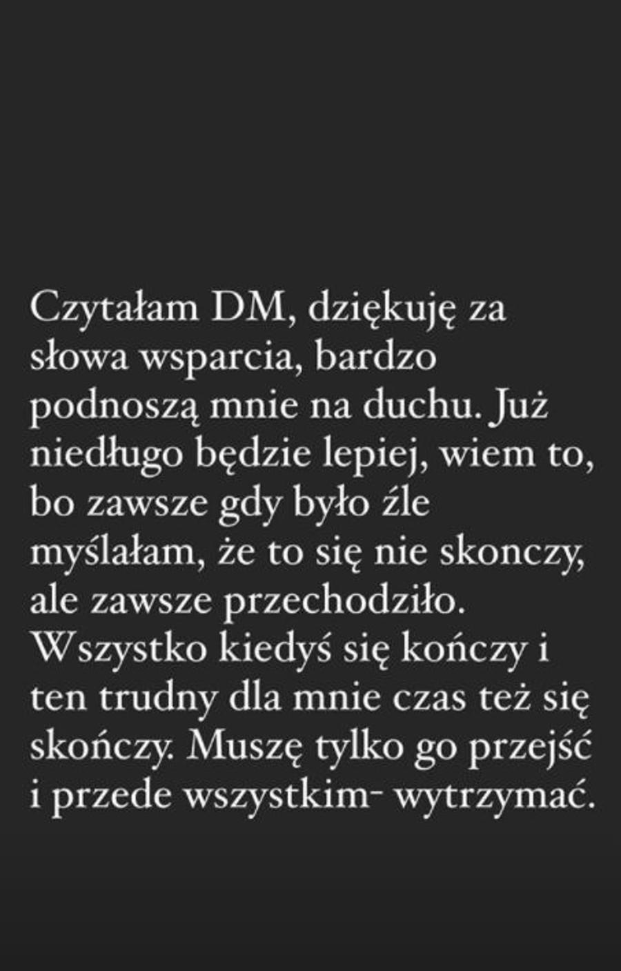 Julia Wróblewska jest w złym stanie psychicznym.
