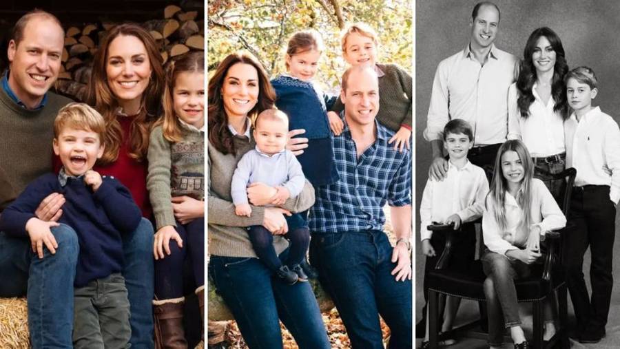 Kartki świąteczne Kate i Wiliama/Instagram/princeandprincessofwales/fot.joshshinner/fot.Matt Porteous