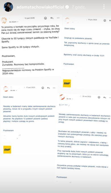 Adam Stachowiak wydał oświadczenie, fot. Instagram
