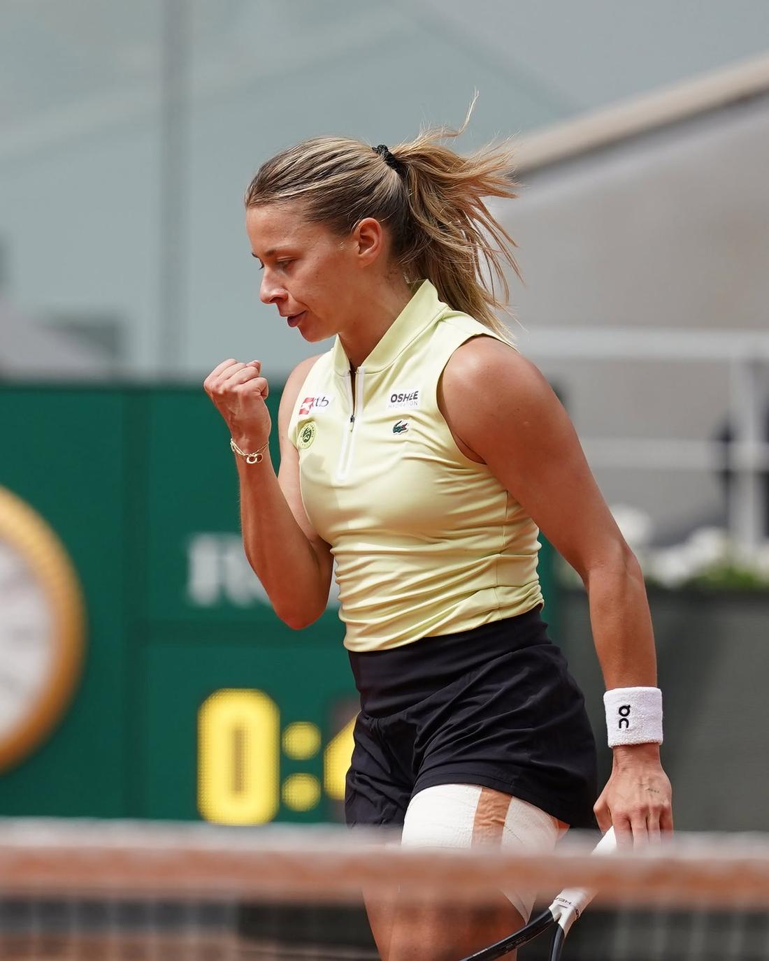 Maja Chwalińska podczas Roland Garros, fot. Instagram
