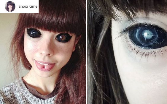 Wytatuowała gałki oczne, teraz traci wzrok