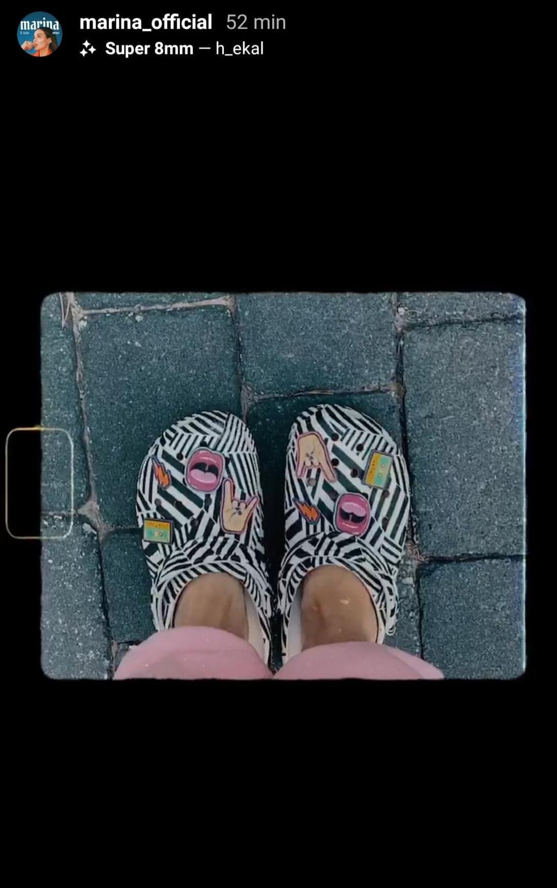 Marina Łuczenko-Szczęsna w Crocsach