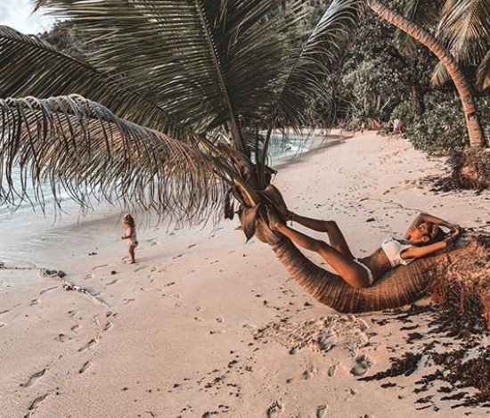 Z Natalią Siwiec na Seszelach