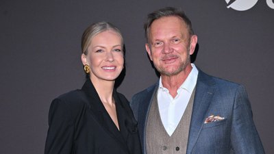 Cezary Pazura na ściance z żoną. Edyta zadała szyku w czerni!