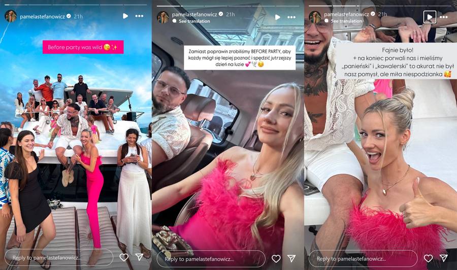 Tak wyglądał ślub Fit Lovers w Gruzji: ogromny namiot przy plaży, kolorowy dym, kryształowe żyrandole…