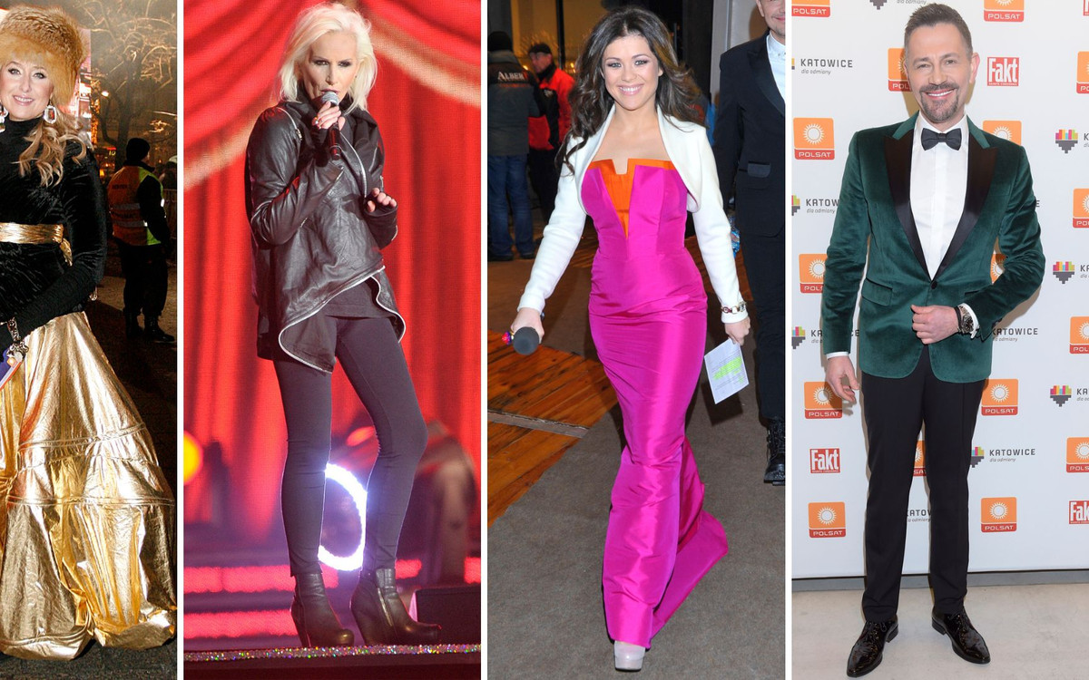 Sylwester Polsatu. Gwiazdy w odważnych stylizacjach. Od tej złotej kreacji trudno oderwać wzrok