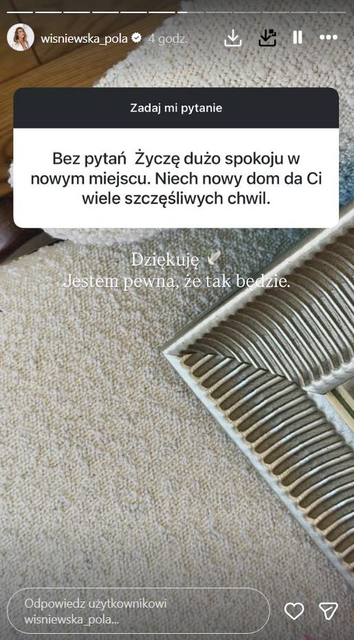 Pola Wiśniewska przeprowadziła się po rozstaniu z Michałem Wiśniewskim, fot. Instagram