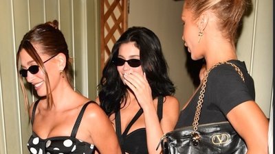 Kylie Jenner, Hailey Bieber i Bella Hadid na babskim wieczorze. Ich stylizacje to hit końcówki lata (FOTO)