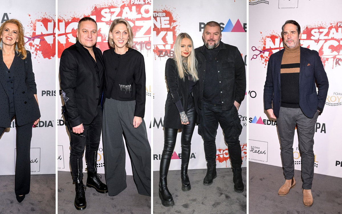 Premiera spektaklu “Szalone nożyczki”. WOW! Paweł Golec zabrał żonę Katarzynę na salony