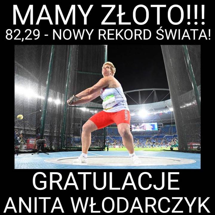 Internauci cieszą się ze złota olimpijskiego Anity Włodarczyk