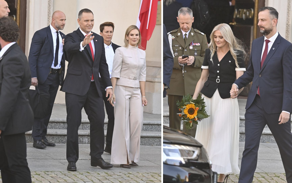 Marta Nawrocka i Paulina Kosiniak Kamysz na obchodach Święta Wojska Polskiego (ZDJĘCIA)