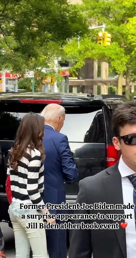 Joe Biden na spotkaniu autorskim swojej żony, fot. Instagram
