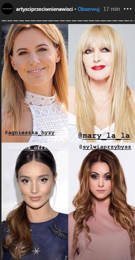 Wszyscy artyści, którzy popierają inicjatywę Dody