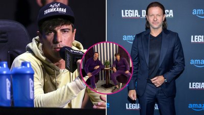 Radosław Majdan i Robert Karaś pozują w kolorowych dresach. Fani ZNIESMACZENI…