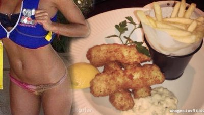 Wcina frytki i ma taką figurę? (FOTO)