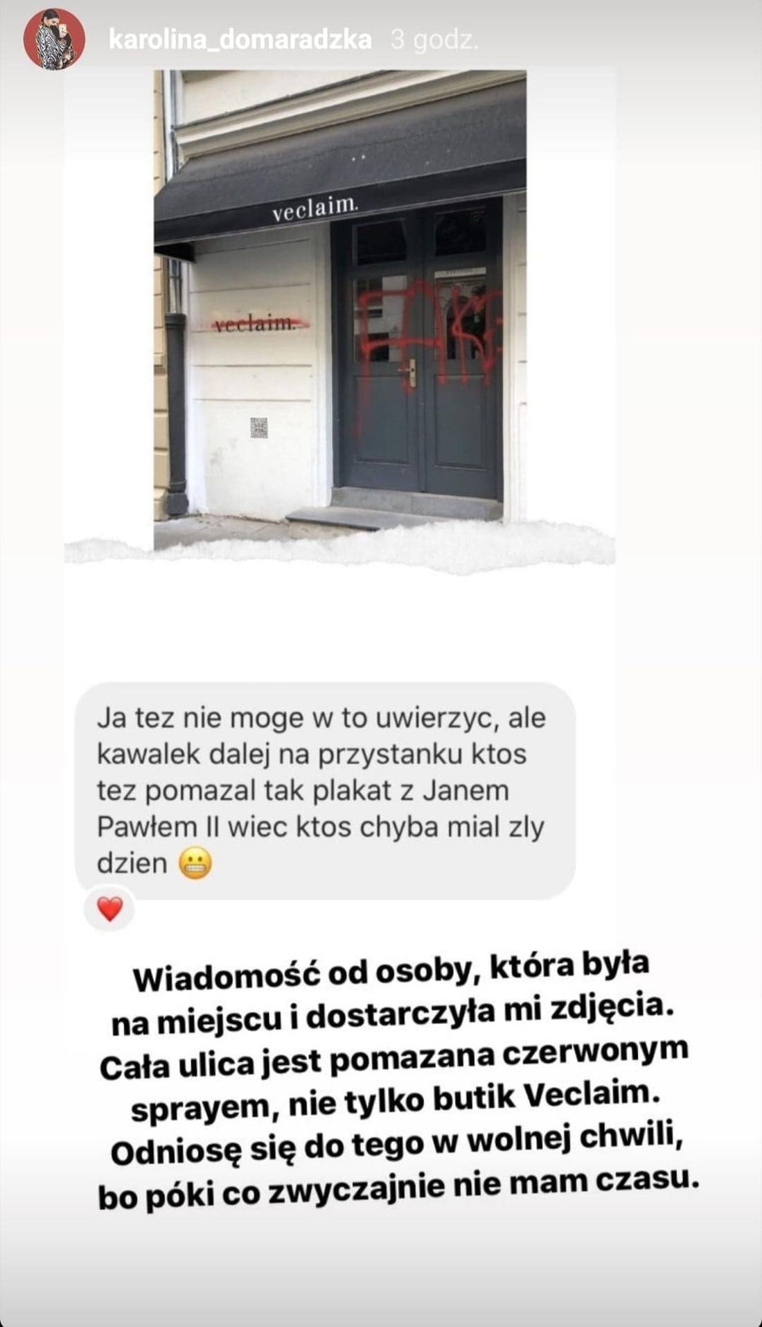 Butik Veclaim został zniszczony