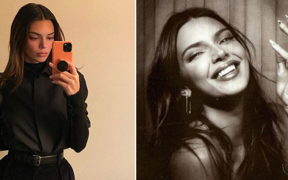 Kendall Jenner w czarnej stylizacji – modelka jest za chuda?