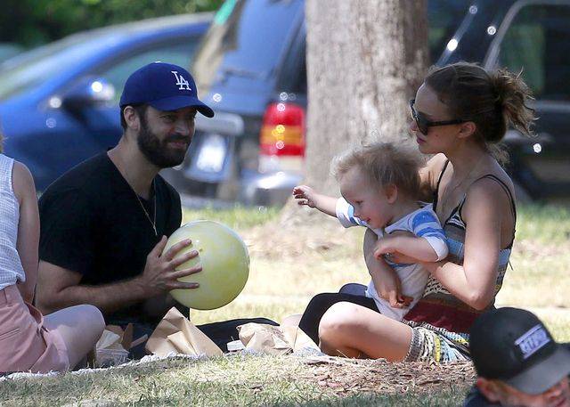 Natalie Portman z rodzinką