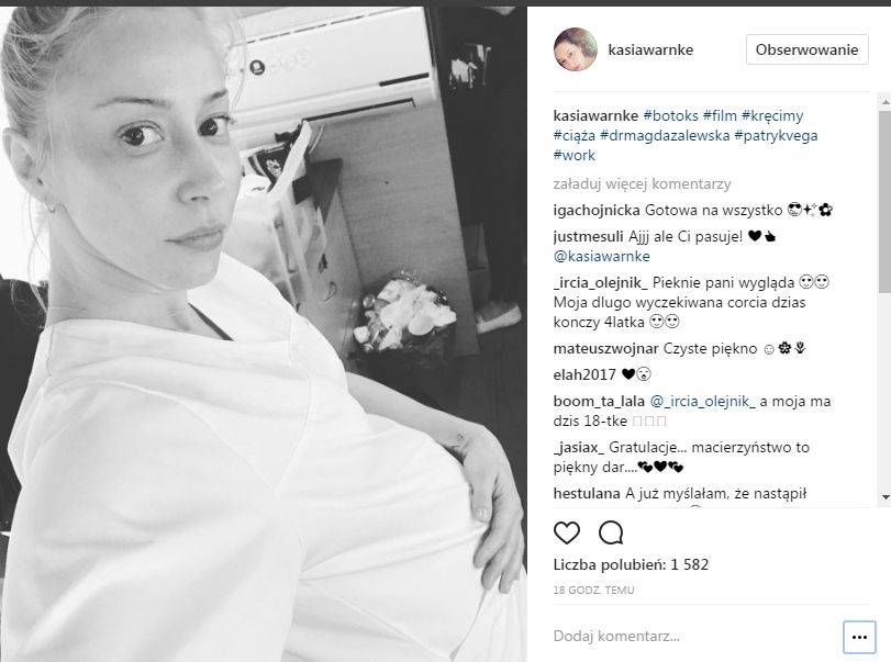 Kasia Warnke z CIĄŻOWYM BRZUSZKIEM! (ZDJĘCIE)