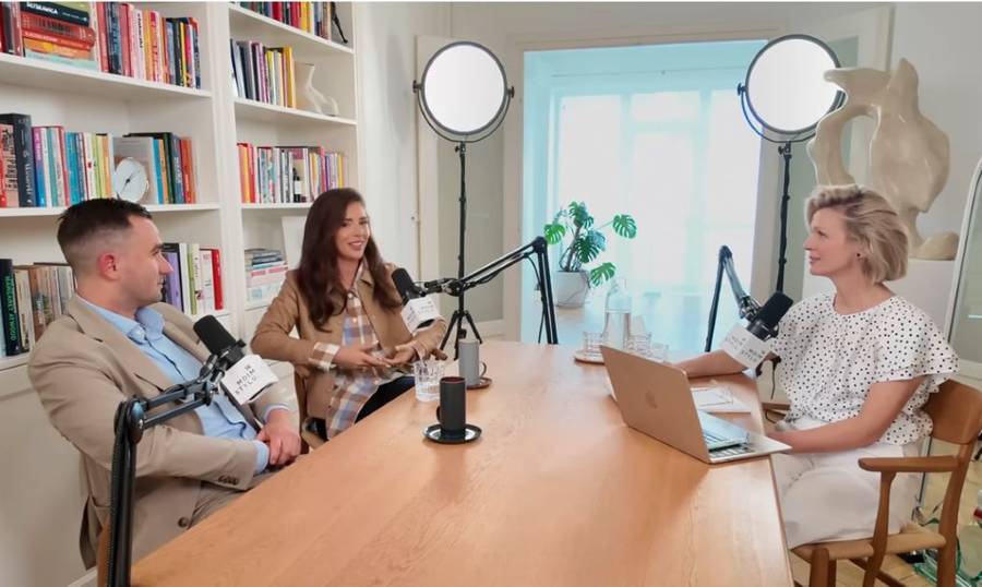 Klaudia Halejcio i Oskar Wojciechowski w podcaście Magdy Mołek/fot. YouTube/ W MOIM STYLU Magda Mołek