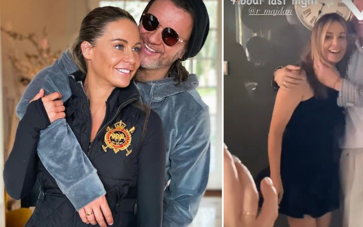 Małgorzata Rozenek urządziła imprezę niespodziankę Radziowi. Pochwaliła się nagraniami