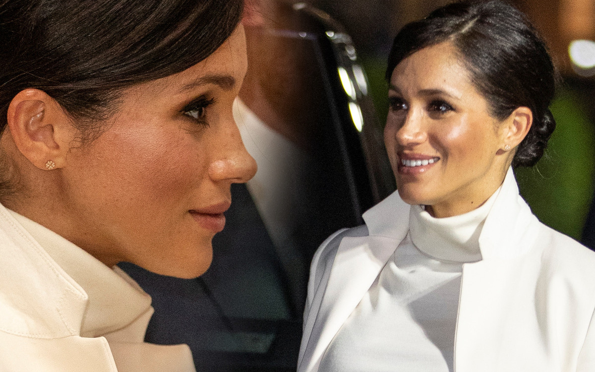 Księżna Meghan wygląda jakby miała zaraz URODZIĆ (ZDJĘCIA)