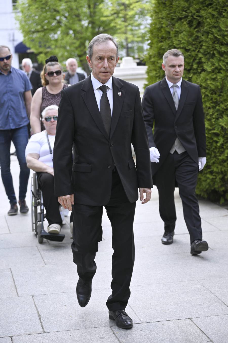 Tomasz Grodzki na pogrzebie Andrzeja Olechowskiego