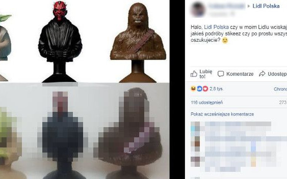 Yoda ma ZEZA, a Chewbacca TAMPONY na wyposażeniu – klienci Lidla rozczarowani