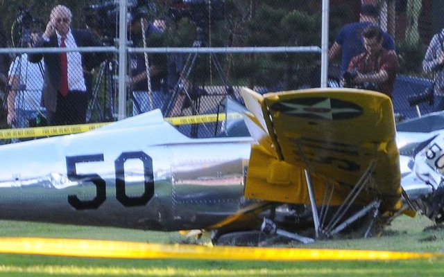 Zdjęcia z wypadku Harrisona Forda, marzec 2015 rok