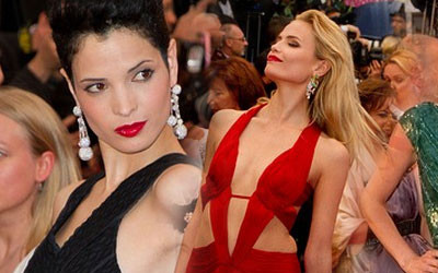 Supermodelki na czerwonym dywanie w Cannes (FOTO)