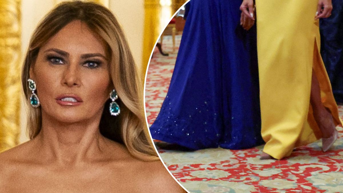 Melania Trump u króla Karola III zaskoczyła stylizacją