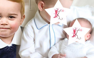 Księżniczka Charlotte z księciem Jerzym na pierwszym zdjęciu