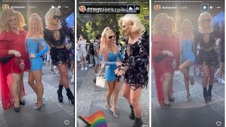 Gwiazdy na Paradzie Równości. Mandaryna bawi się z Jessicą Mercedes, Doda z Dżagą, ale TO Rozenek wygrała z tym lookiem