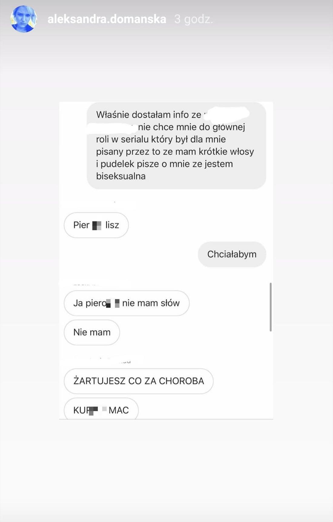 Aleksandra Domańska odchodzi z Instagrama